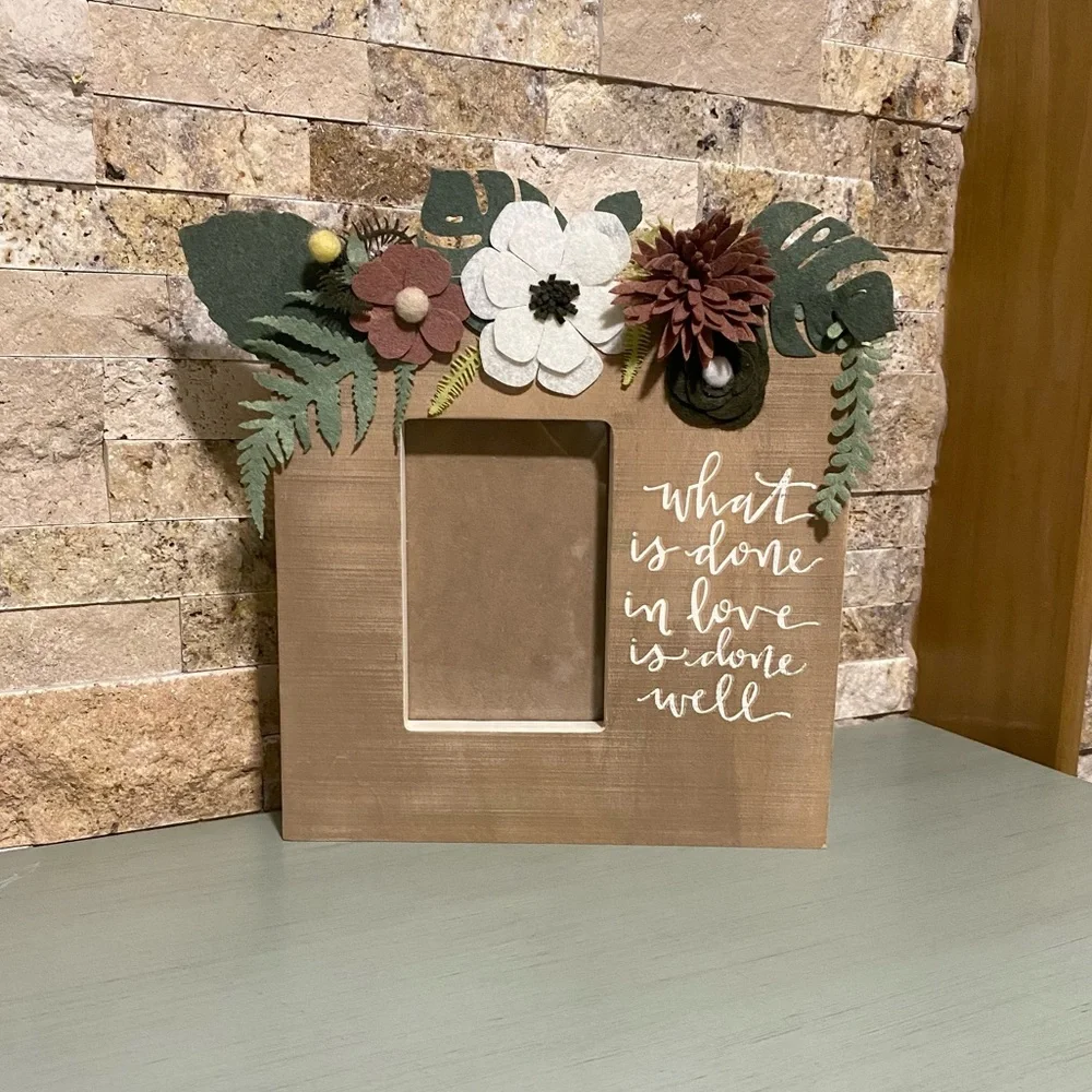 🌿🌸🌱🪷Naturecore Embellished Box Picture Frame NWOT - Picture 1 of 4